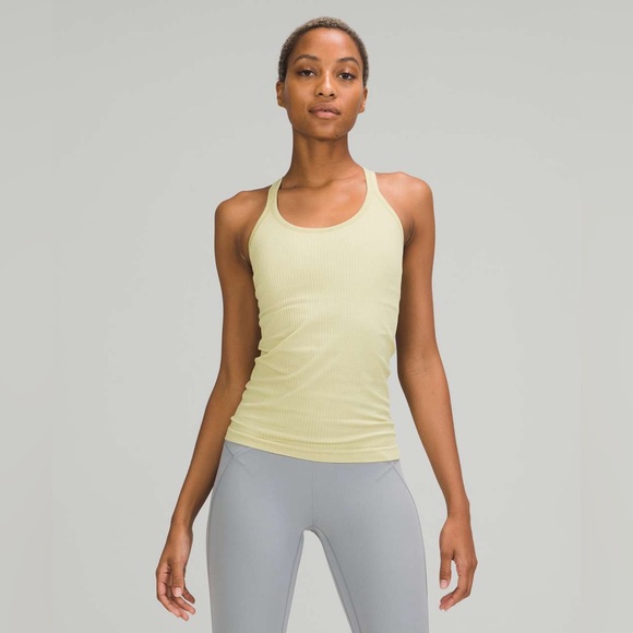 Lululemon Ebb to Street Racerback Tank Top Full Length in caprese yellow - Picture 7 of 10